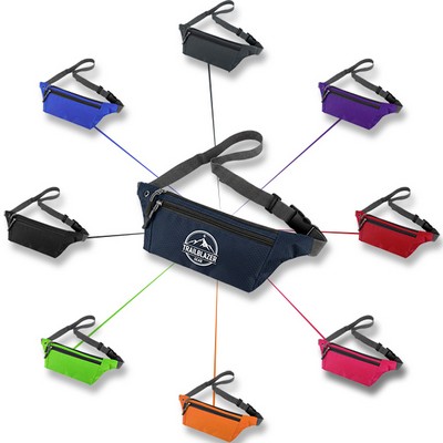 3 Zippered Running Belt Bag with Headphone Jack